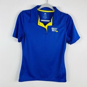 Best Buy Women's Size XS Employee Short Sleeve Polo Shirt Blue
